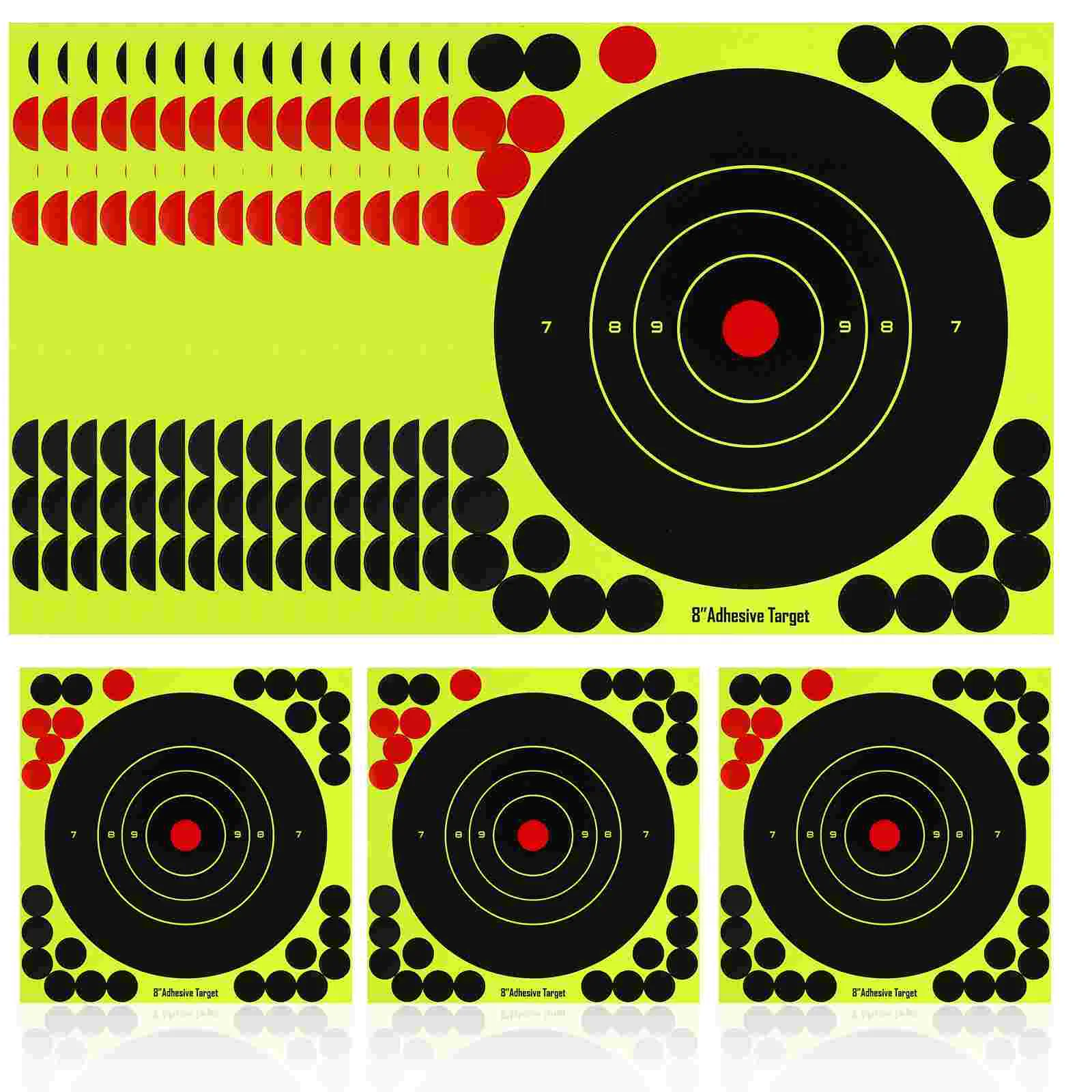 

30 Pcs Target Paper Stickers Papers Circle Shot Round Splatter Pvc Self-adhesive Sports Accessories Targets for