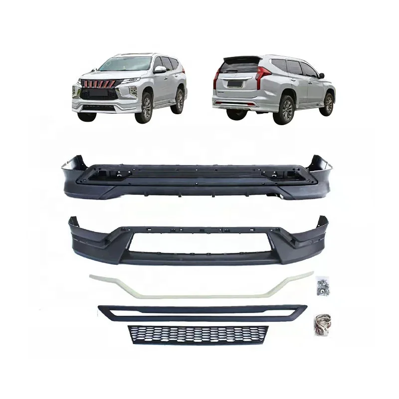 Factory direct car bumpers For Pajero sport 2016-2020 Body kit Front lip rear bumper lip custom