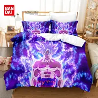 Housse de couette Dragon Ball, dessin animé japonais, ensembles de literie Goku pour garçons, enfants et adolescents, housse de couette, taies d'oreiller, cadeau de noël pour enfants 5