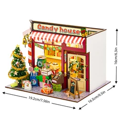 DIY Miniature LED Dollhouse Kit - Creative Craft Set for Adults and Kids, Ideal Christmas and Birthday Gift (PC2502)