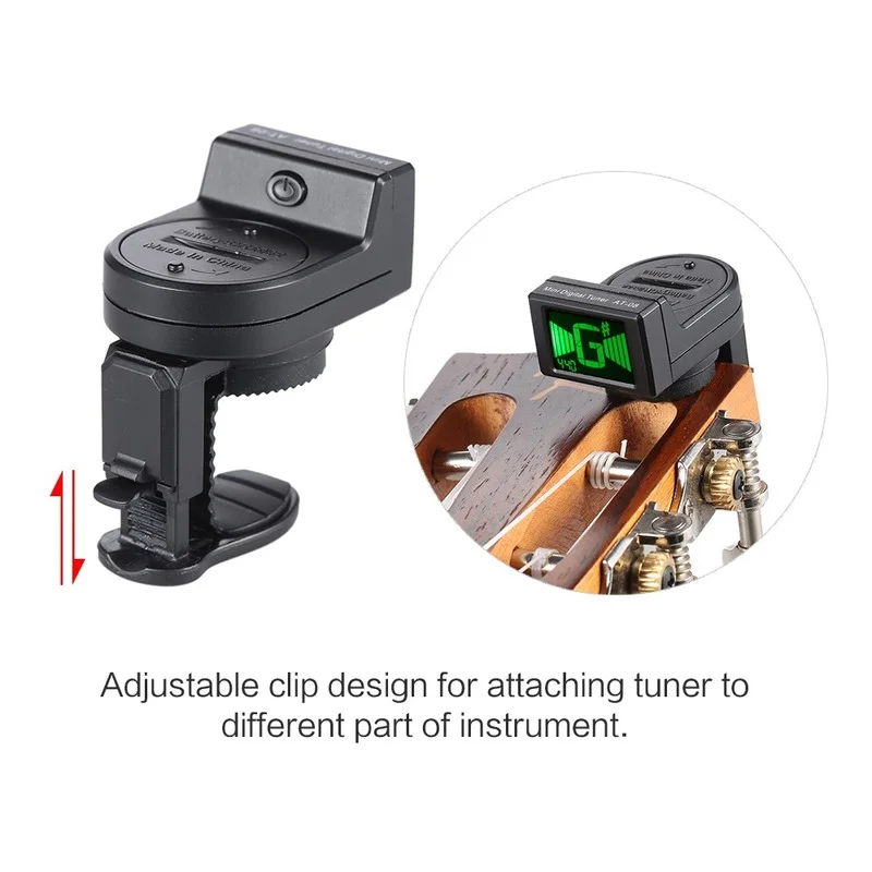 JOYO JT-306 Acoustic Guitar Tuner Digital LCD Clip-on Tuner for Electric Guitar Bass Violin Ukulele Guitar Parts &