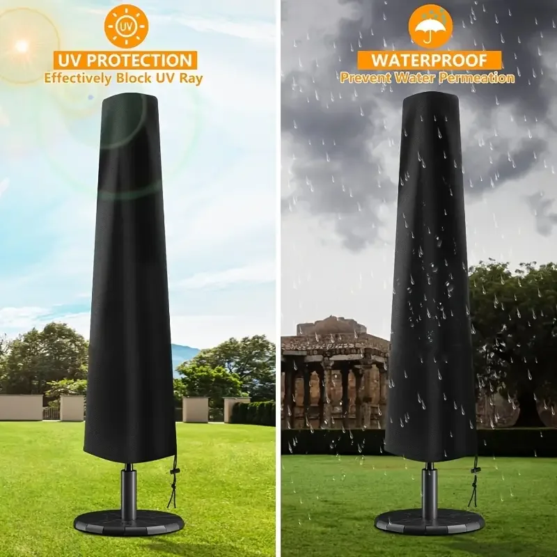 1pc Sunshade Umbrella Cover 210D Oxford Fabric Cantilever Parasol Cover Waterproof/Windproof/Anti-UV Garden Umbrella Cover umbrella cover