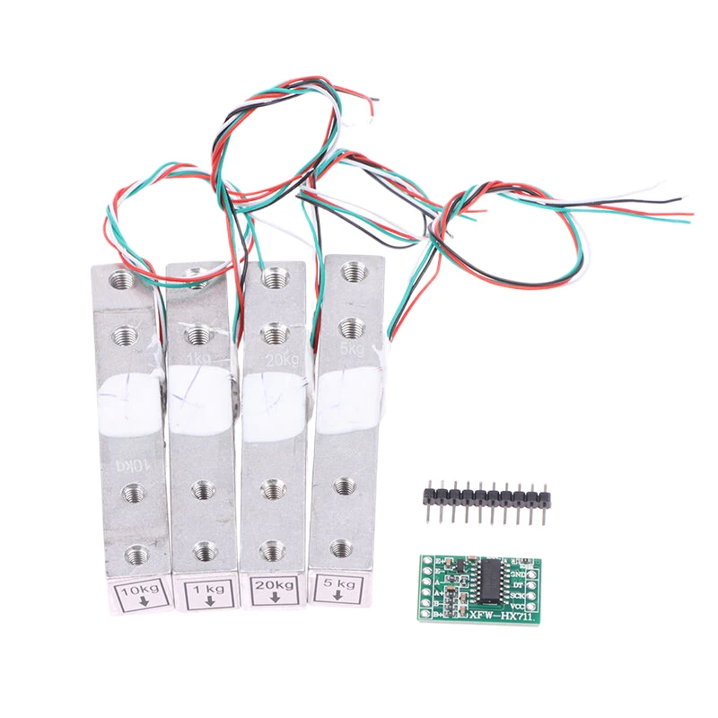 Load Cell 1KG 5KG 10KG 20KG HX711 AD Module Weight Sensor Electronic Scale Aluminum Alloy Weighing Pressure Sensor