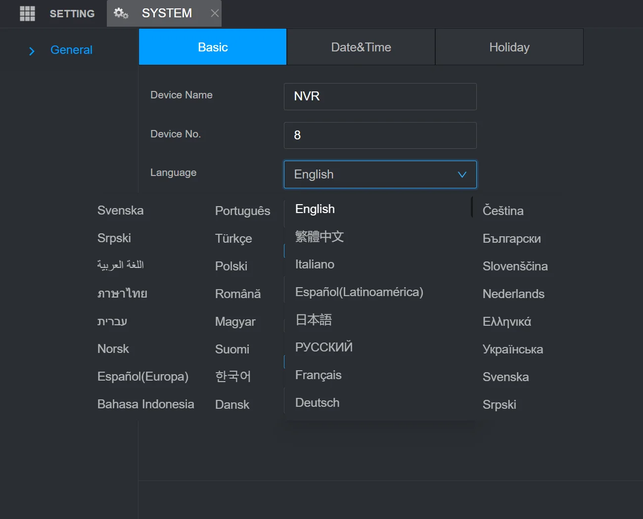 Grid of supported language flags set 1