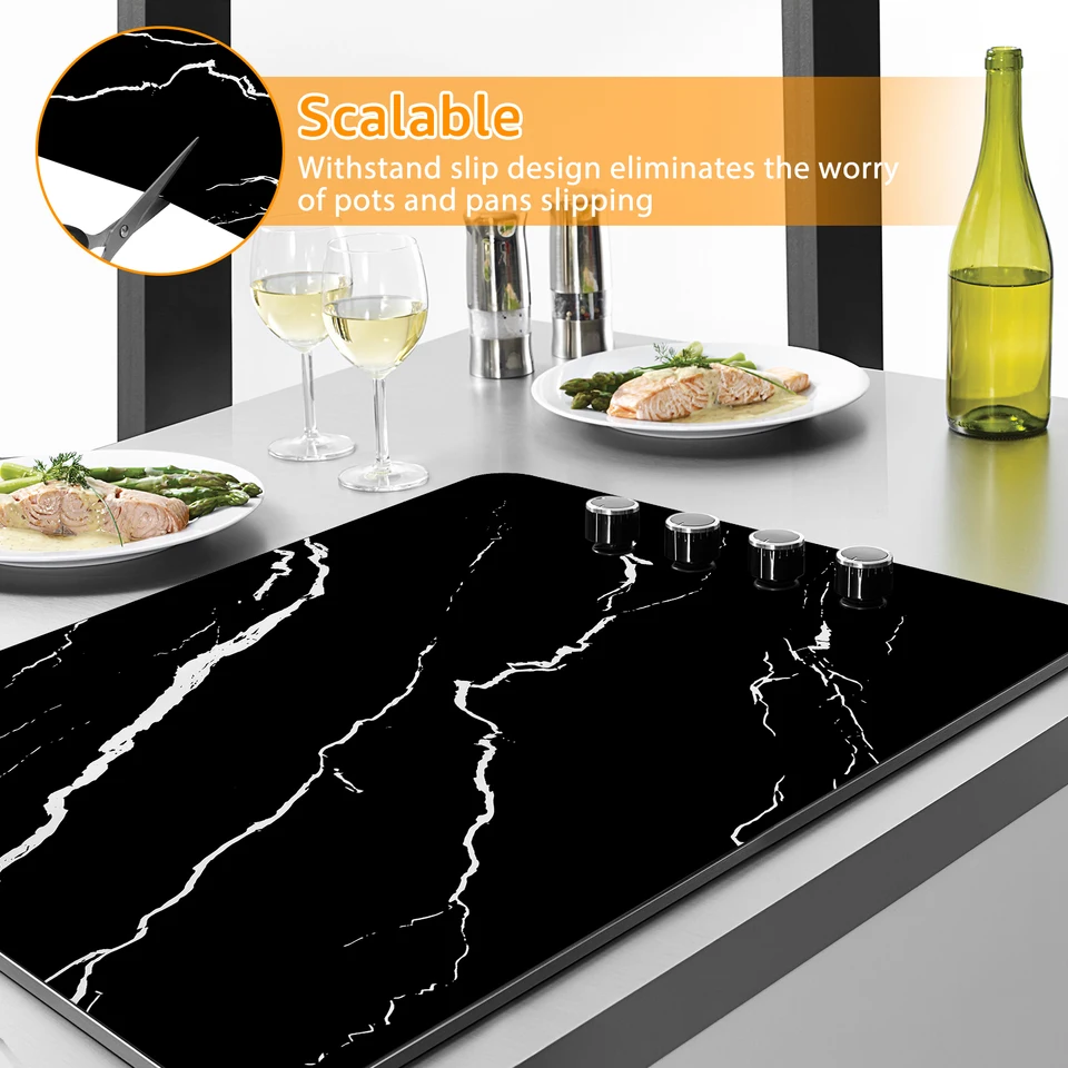 Induction Cooker Covers Top Stove Protector Non-Slip Stove Covers Anti-Scratch Kitchen Induction Cooker Mat Kitchen Gadgets