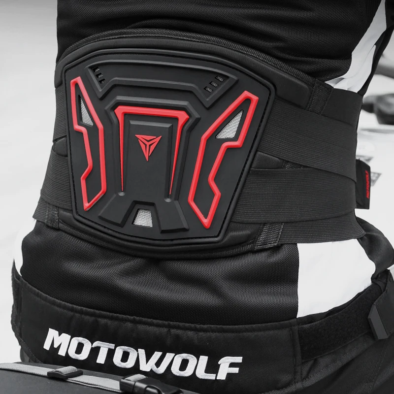 Motorcycle Cycling Long-Distance Waist Protector Brace Anti-Fall Breathable Off-Road Riding Waist Kidney Support Belt Protective