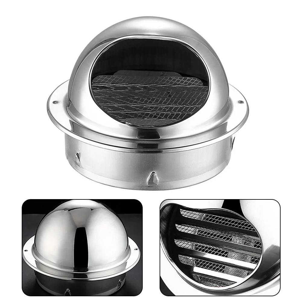 

1pc 150mm-200mm Stainless Steel Wall Ceiling Air Vent Ducting Ventilation Exhaust Grille Cover Outlet Heating Cooling Vents Cap