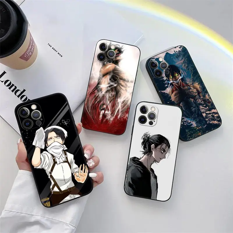 

Attack on Titan Eren Armin Phone Case for iPhone 11 15 Pro Max Case Coque 14 Plus 13 Pro 12 11 X S XR 7 8 SE 2020 TPU Soft Cover