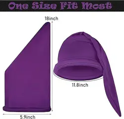 Green Christmas Elf Hat - Unisex Woolen Cap for Winter & Autumn, Fairy Tale Role - playing Accessory, Solid Color with Customizable Design (PURPLE)