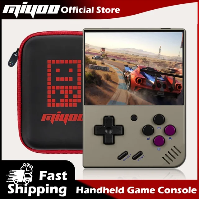 MIYOO Mini Plus Console de jeu Portable rétro 3.5 "IPS HD écran Mini + lecteurs cadeau pour enfants émulateur de jeu classique 1