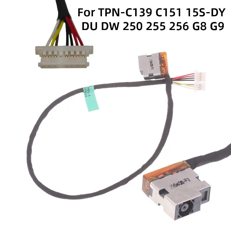 1/2/5Pcs 노트북 전원 소켓 커넥터 TPN-C139 C151 15S-DY DU 250 255 256 G8 G9 DC 전원 잭 포트 케이블