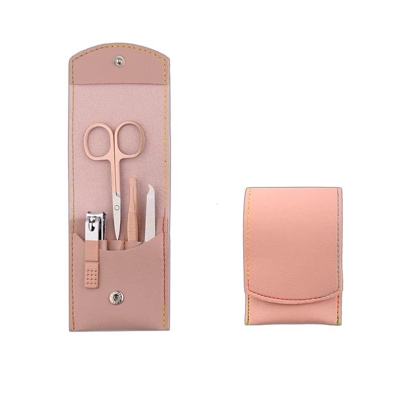 4-piece nail clipper set for manicure and pedicure nail scissors foot grooming gift beauty pliers
