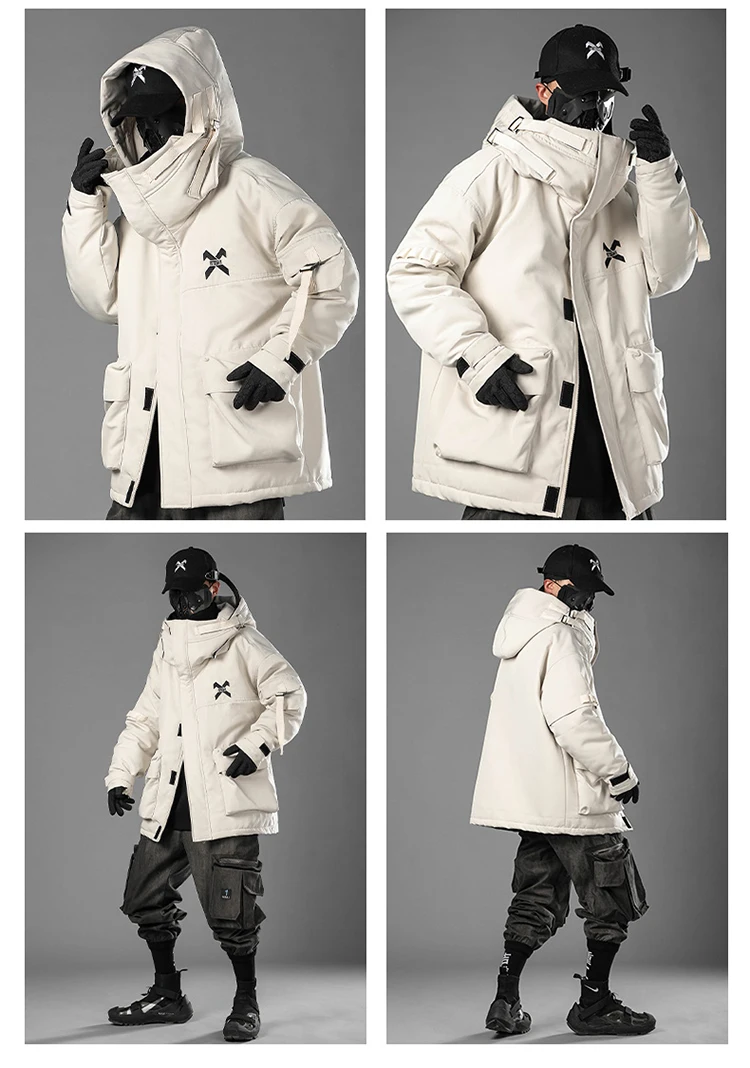 hooded padded jacket