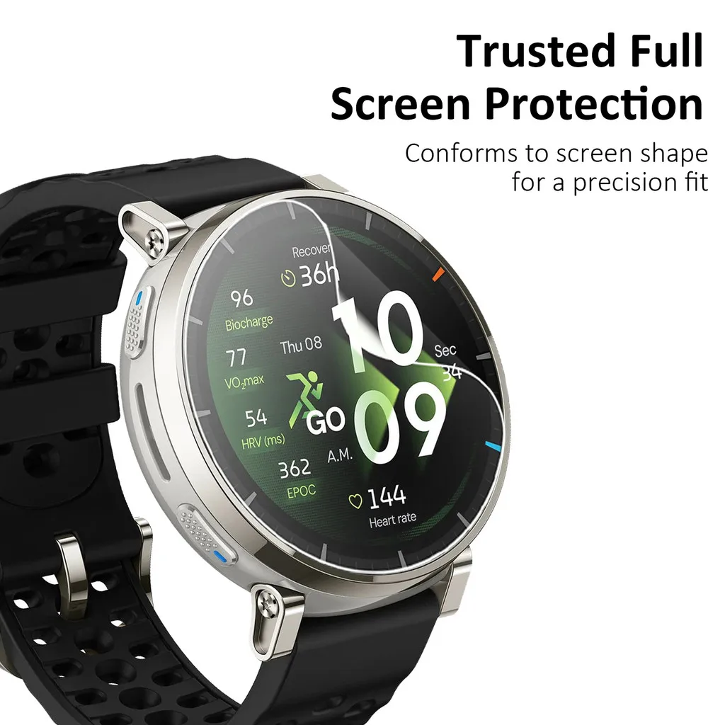 Amazfit Active 2 3 Max HD 투명 안티 스크래치 보호 필름 Active2/3 필름용 3-5Pcs 소프트 TPU 하이드로겔 스크린 보호 필름