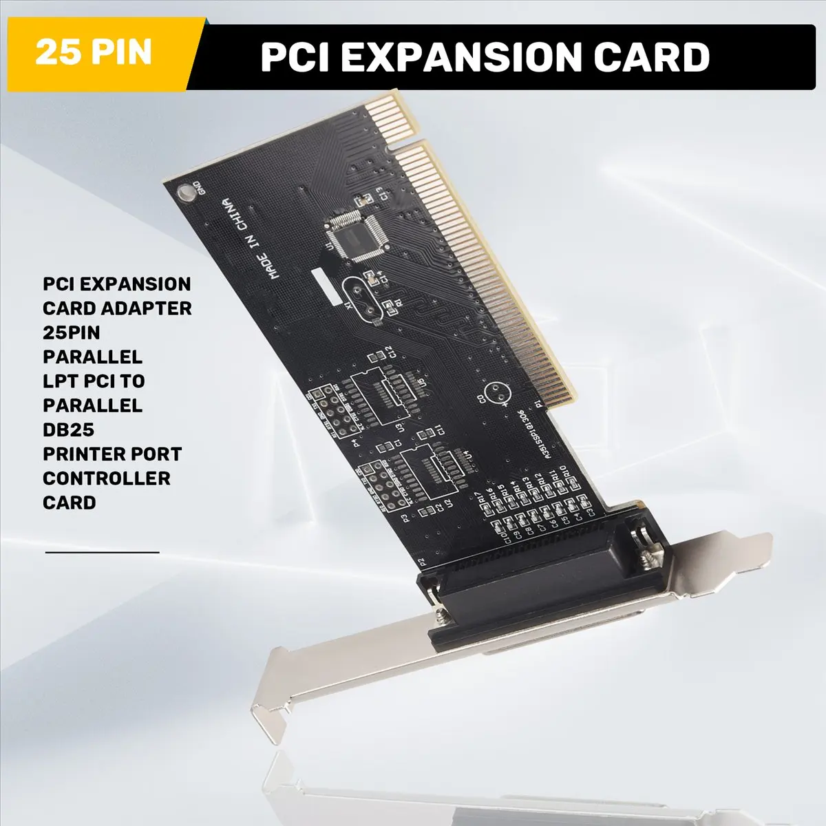 A14M Pci 확장 카드 어댑터 25핀 병렬 Lpt Pci-병렬 Db25 프린터 포트 컨트롤러 카드
