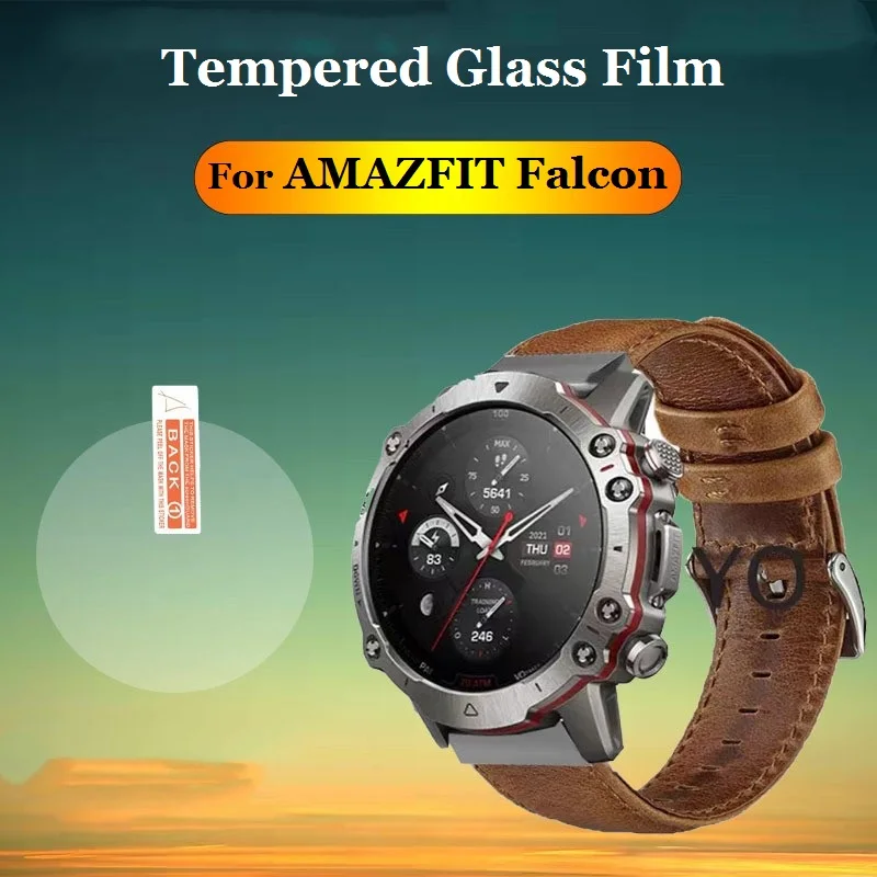 

5PCS Smart Watch Screen Protector for Amazfit Falcon Round Smartwatch Tempered Glass Anti-Scratch Protective Film