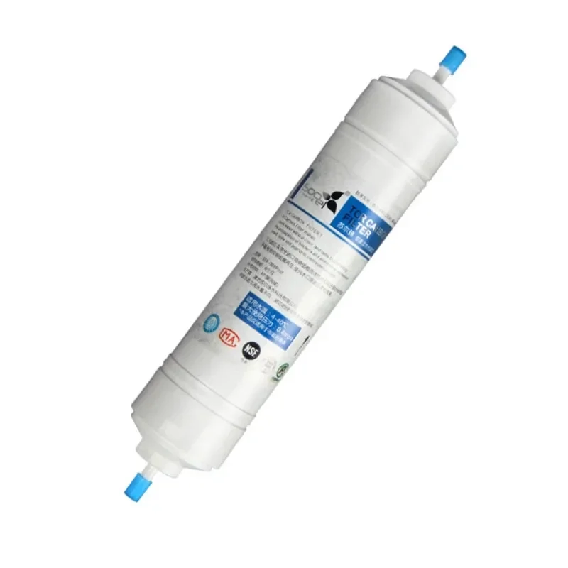 T33 Quick Connect INLINE COCONUT Carbon Post WATER FILTER Cartridge With 2 fitting Water Purifier REVERSE OSMOSIS