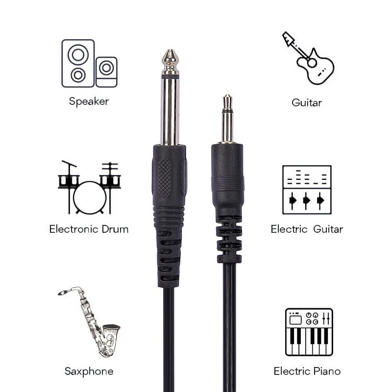 Versatile Audio Cable for Instruments & Amplifiers