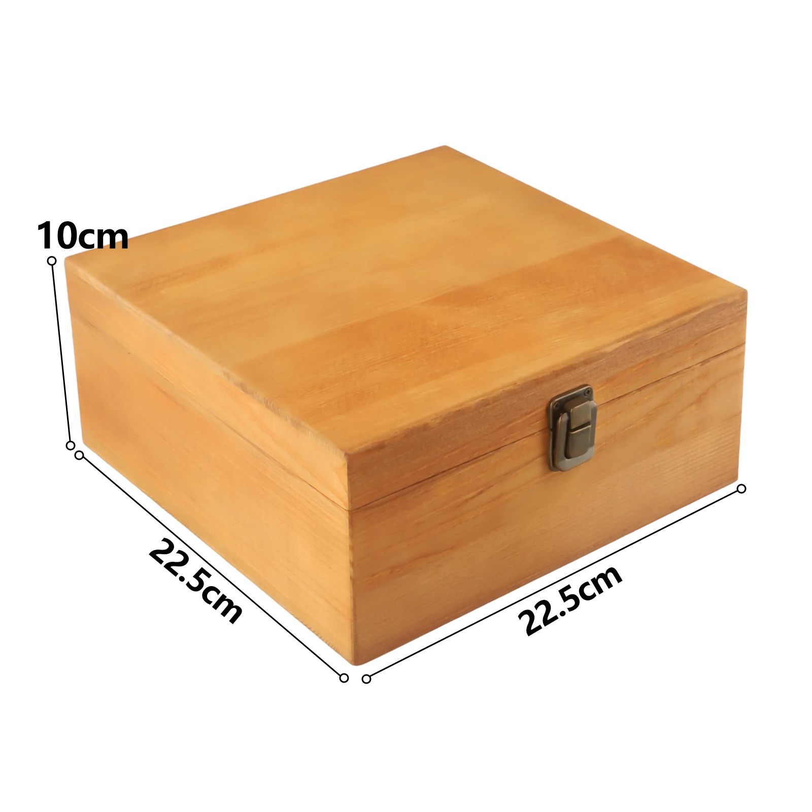 Wooden Storage Box Pine Rectangular Flip Solid Wood Box Handmade Craft Case Wooden Jewelry Storage Box Home Decoration 6