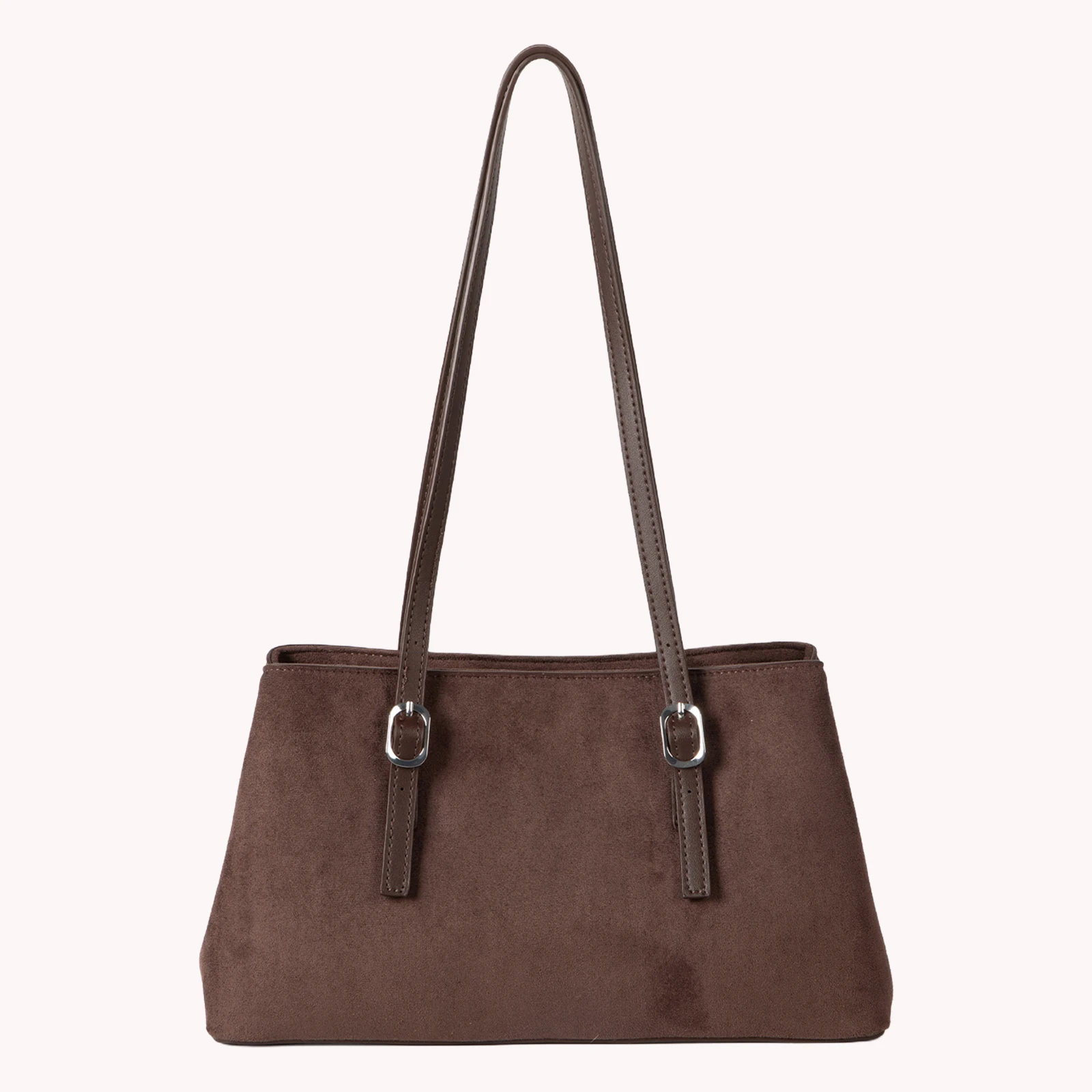 Faux Suede Shoulder Bags Retro Tote Bag Large Handbag Underarm Bag for Women Winter