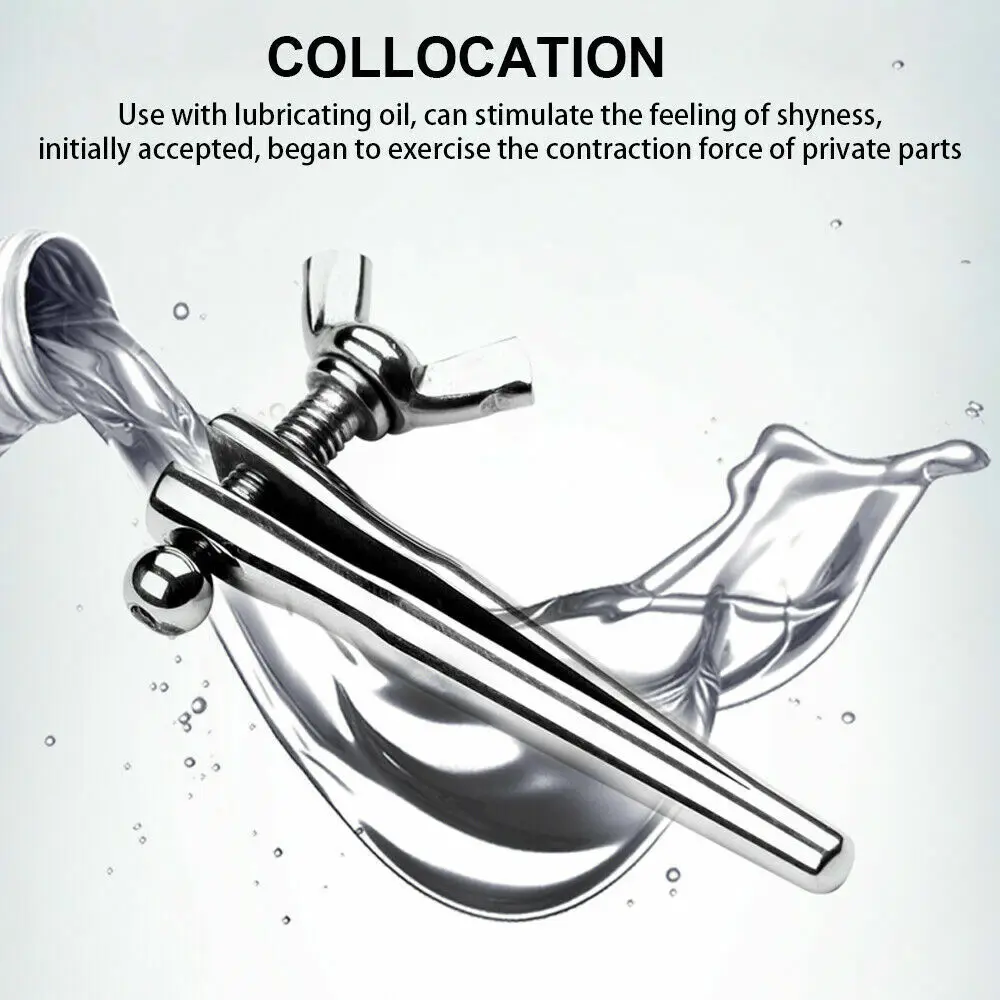 Adjustable Urethral Dilator Urethral Insert Sounding Rods Penis Plug Masturbator Men Urethra Steel Eye Stimulate Sex Toy For Men urethral dilator silicone urethral dilator