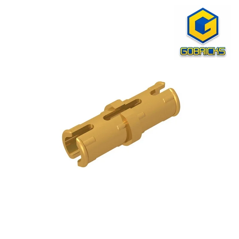 Gobricks GDS-889 Técnico, Pasador con crestas de fricción longitudinales, escalonadas, compatible con bloques educativos lego 2780 DIY