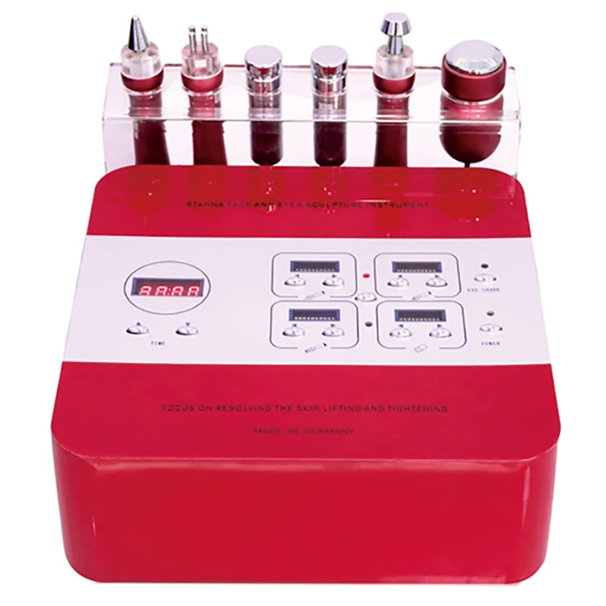 Portable Ultrasound Oxygen Facial Skin Care Beauty machine 6 handles Face and Eyes Sculpture Machine