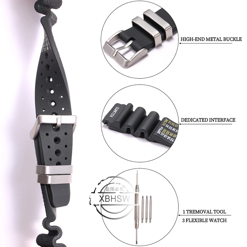 Versatile Resin Strap for Sports Diver Watches - Available in Multiple Sizes