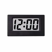 LR1130 Battery Powered Mini Desk Clock Date 12-Hour Time Display Portable Electronic Table LCD Clock for Travel Car Bedroom 2
