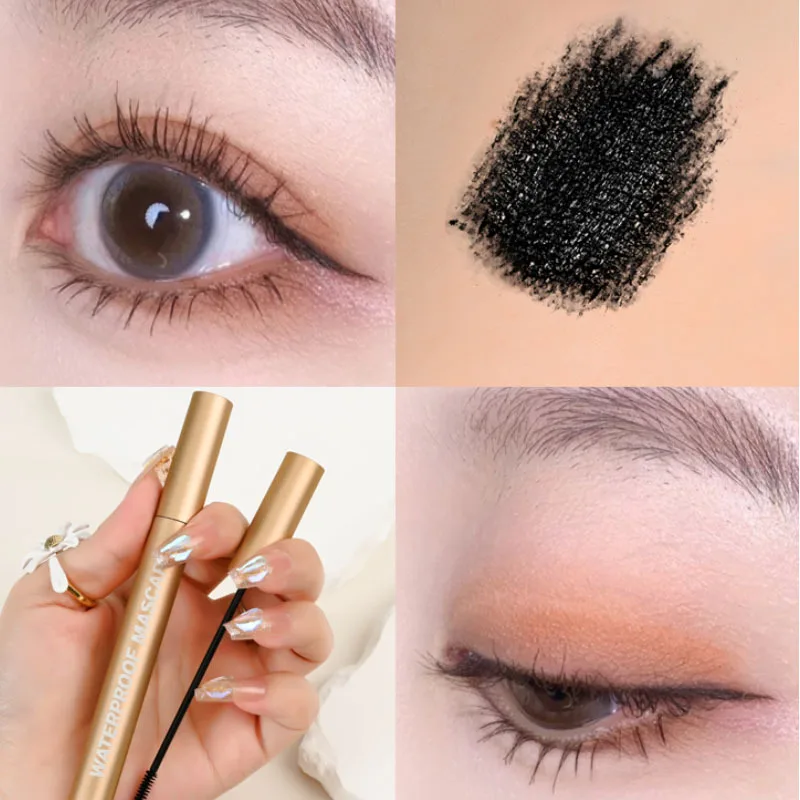 Mascara Waterproof Ultra-fine Long Lasting Extension Eyelashes Lengthening Curling Mascara Black Brown Eye_voghion.com