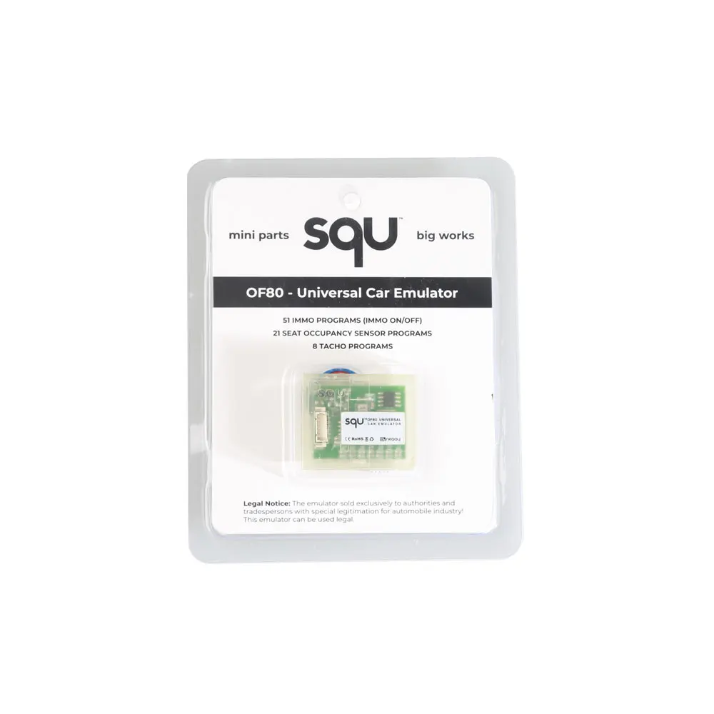 Car Occupancy Sensor Tool Diagnostic Tool 1 PC Car Emulator SQU OF80 Immo Programs Tacho Programs For Seat Occupancy Sensor For OF68 OBD