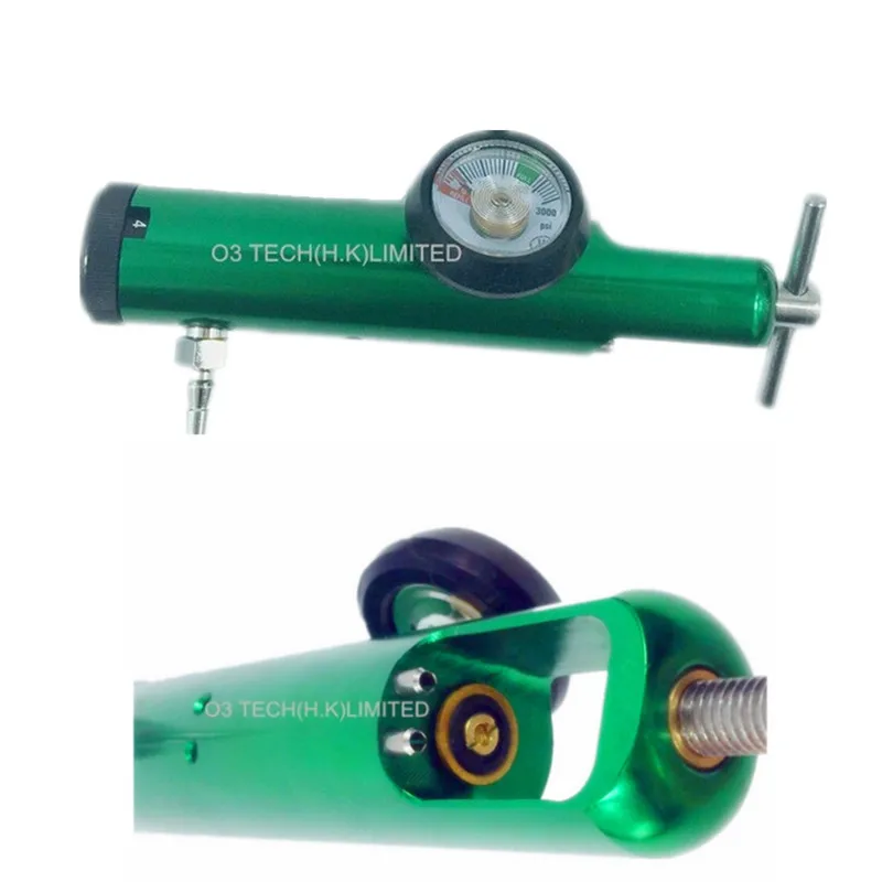 

CGA870 Low Flow Oxygen Cylinder Regulator; O2 Flowmeter Range 1/32-4LPM
