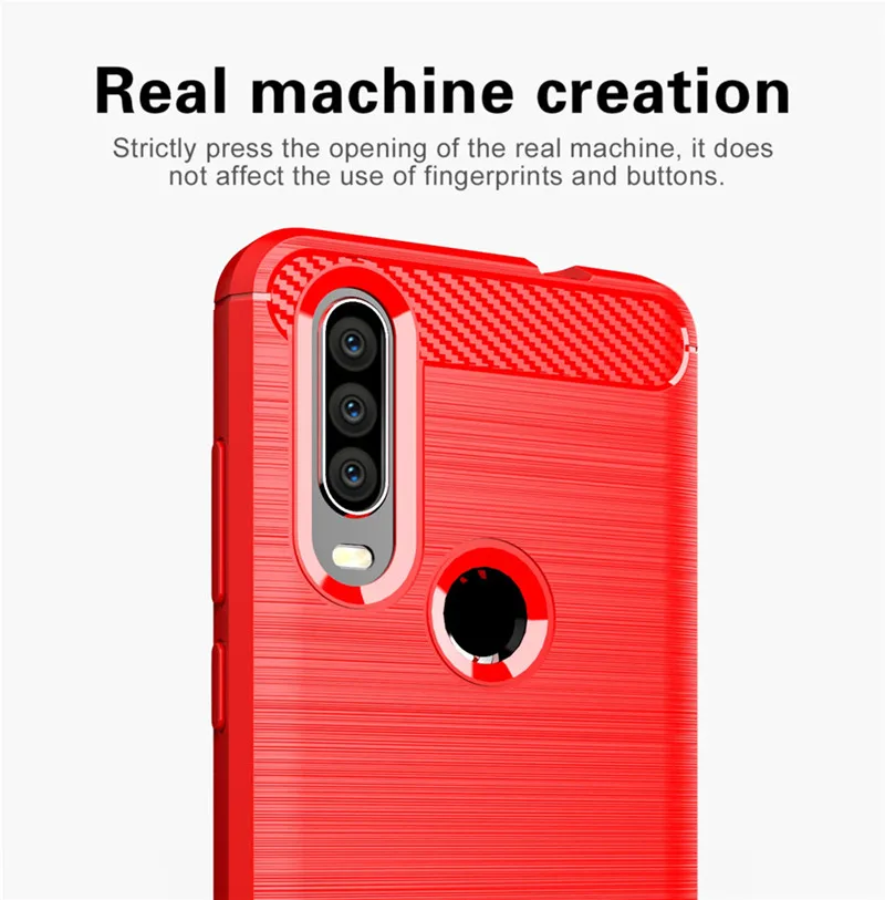 Durable Shockproof Matte Silicone Phone Cover with Carbon Fiber Design