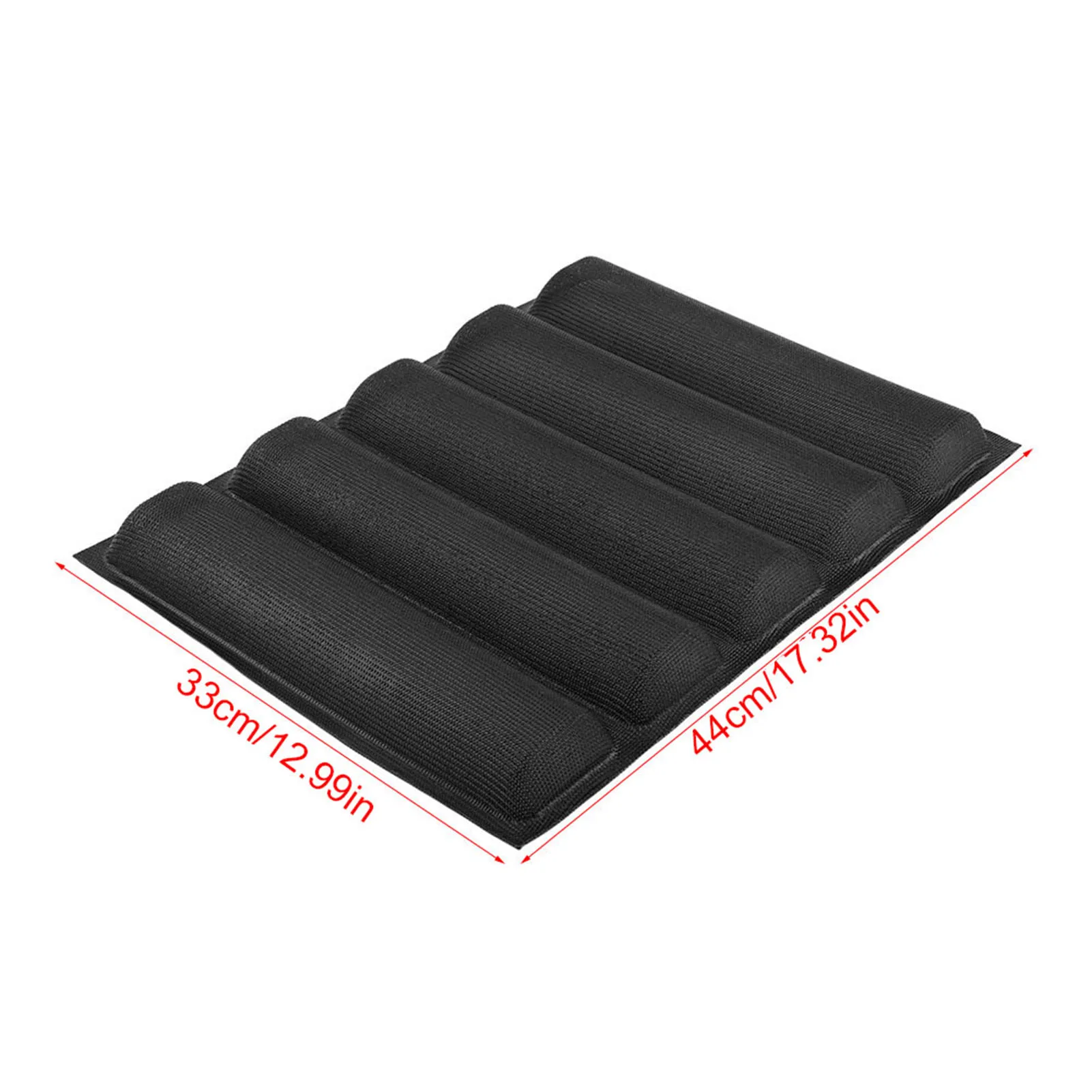 French Bread Bakeware Bread Mold Silicone Oblong Shape Bread Molds Baguette Pan French Bakeware Tray Silicone Baguette Bakeware - 3