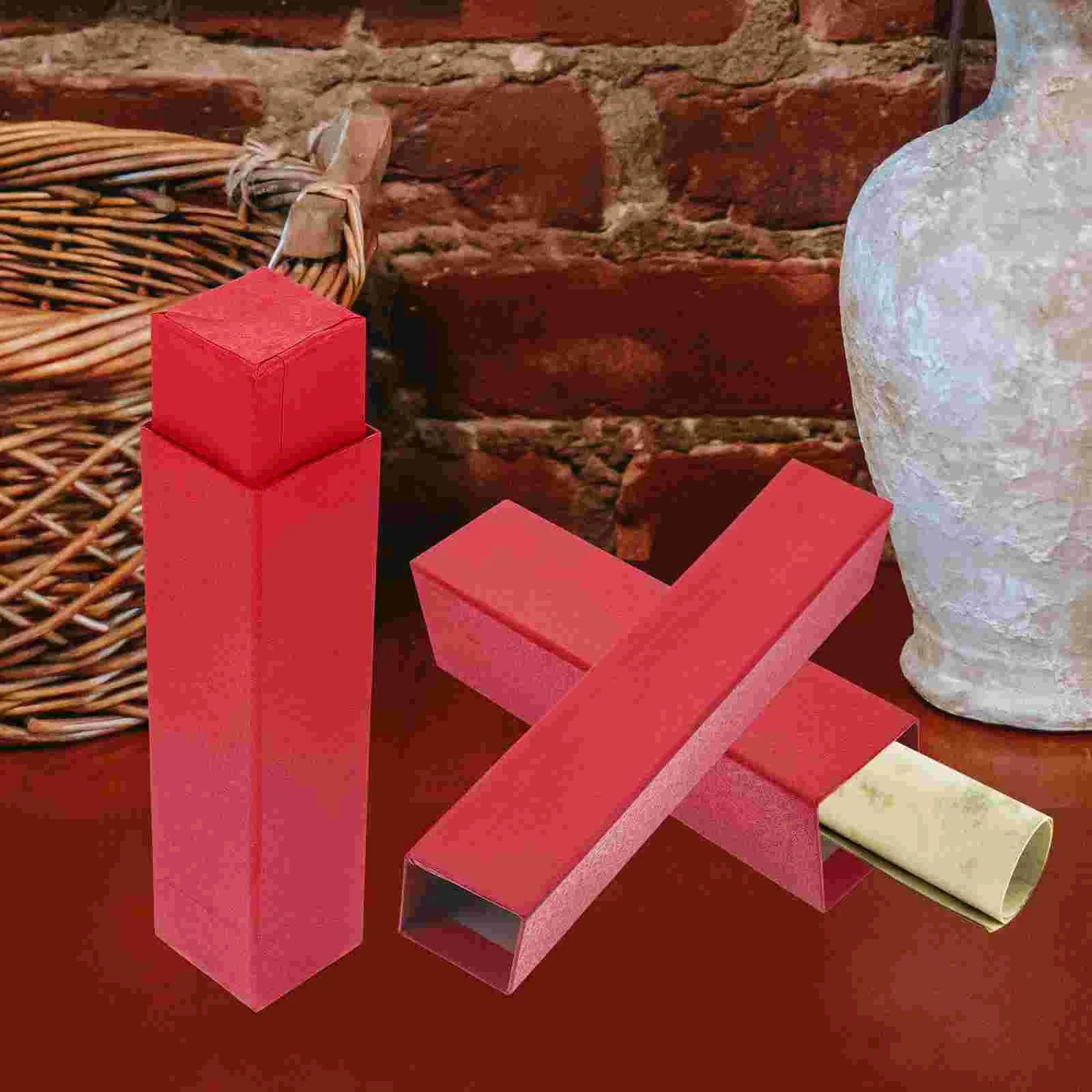 

2 Pcs Toolet Paper Poster Tubes for Storage Artwork Photo Box Wrapping Supply Documents