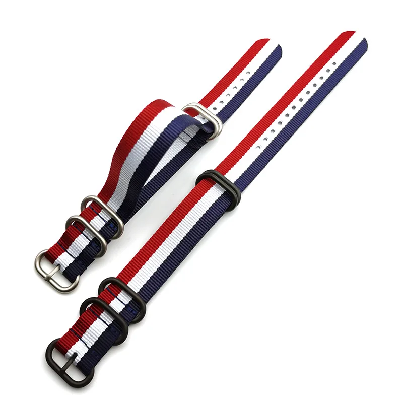 Durable NATO Thick Nylon Canvas Watch Strap - Men's Wristband Accessory in Multiple Sizes