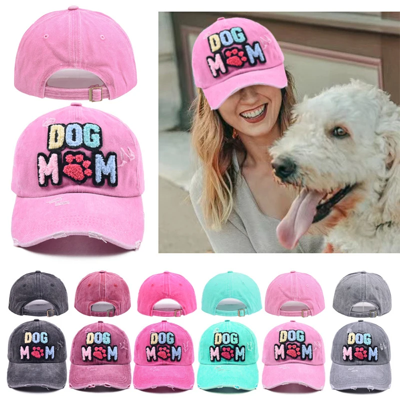 Dog Mom Baseball Cap Cotton Baseball Cap Cotton Trucker Caps