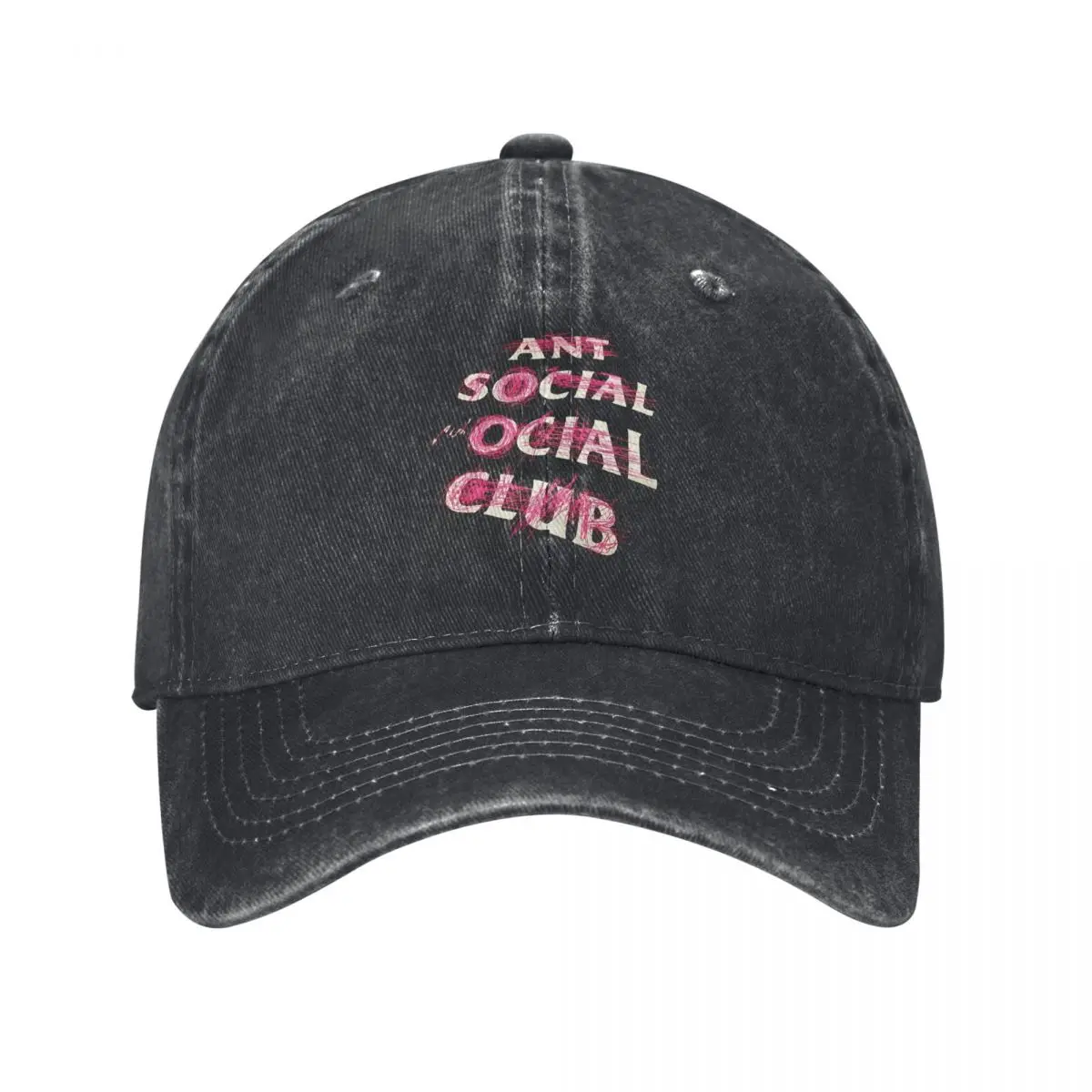

Anti Club Letter Printed Baseball Cap Cool Running Hippie y2k Retro Trucker Dad Hat Men Women Casual Sun protection Baseball Cap