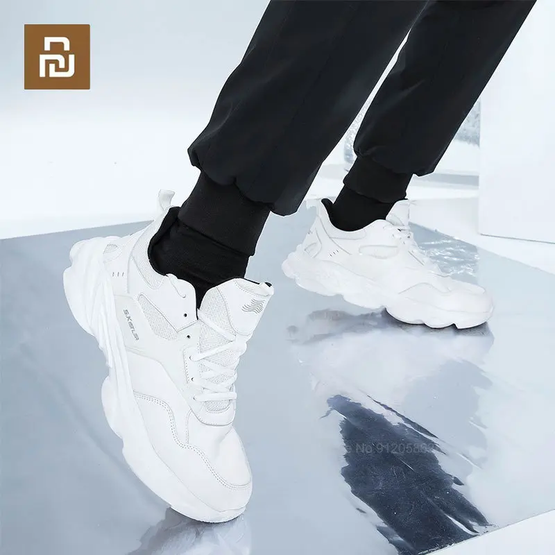 Youpin Supplend Aerogel Leggero Resistenza Al Freddo Scarpe Sportive Calde Uomo E Donna Piccole Scarpe Bianche Scarpe Vecchie In Pelle Bovina A Prova 