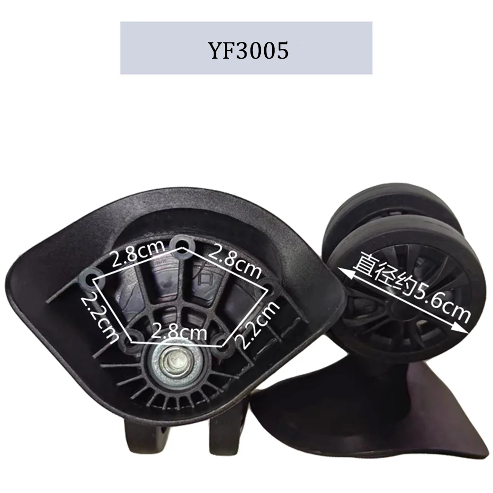 For Hongying L-H Nylon Luggage Wheel Trolley Case Wheel Pulley Sliding Casters Universal Wheel Slient Wear-resistant Repair