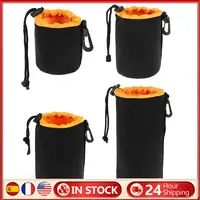 Waterproof Soft Neoprene Camera Lens Pouch Bag Drawstring Protector Case