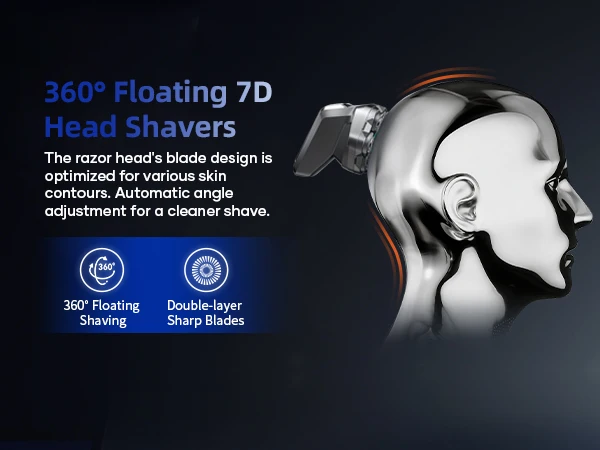 Kensen Electric Shaver For Men 7d Floating Head Waterproof Usb-c_voghion.com
