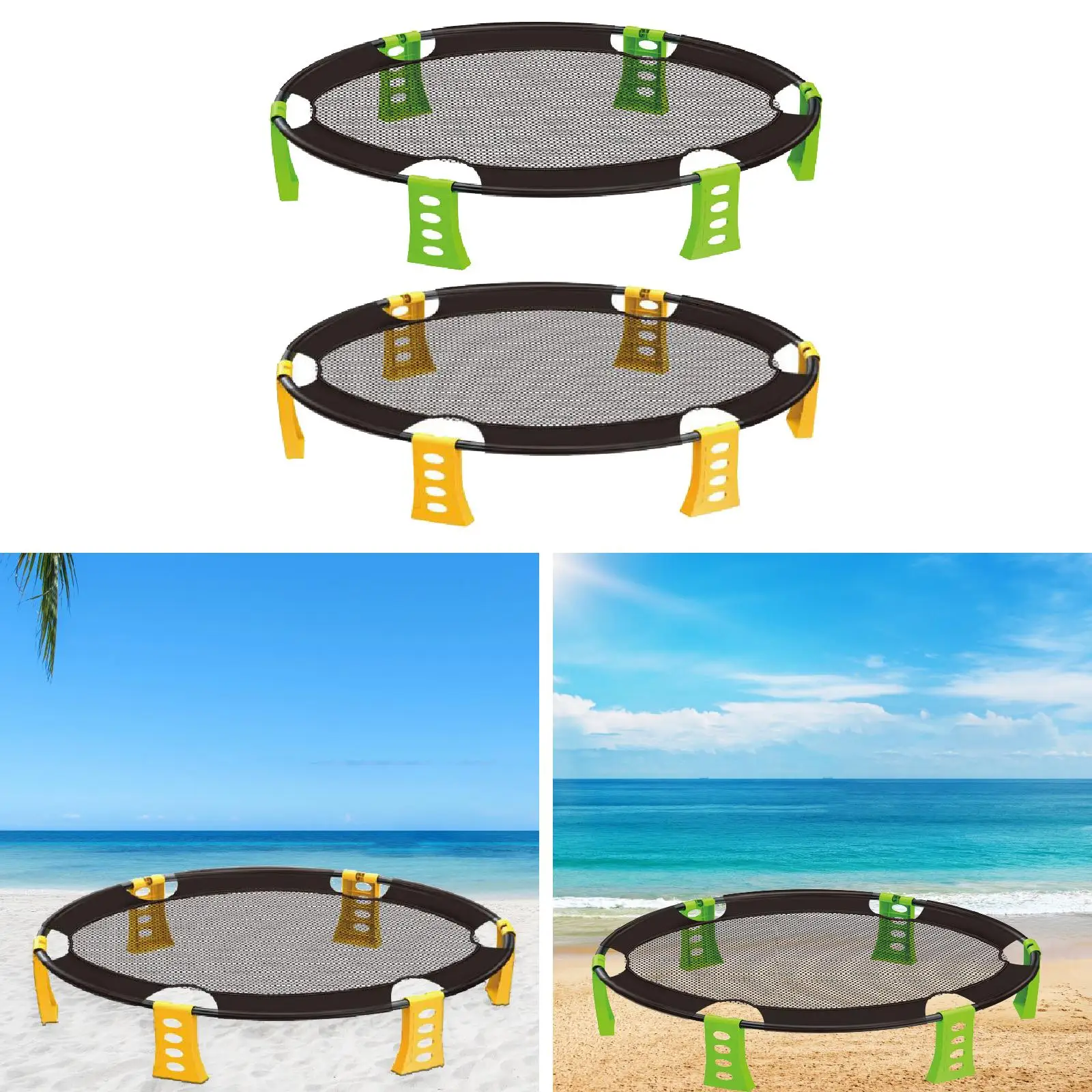 Roundnet Game Set Party Beach Ball Set for Younger Players Adults Kids Yard