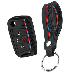 Premium Silicone Key Case Cover - Universal Fit (With Keychain)