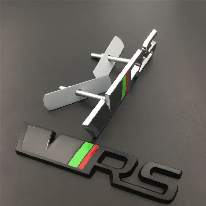 스코다 라피드 코디악 예티 카록 VRS 2 A7 투어 RS 옥타비아 파비아 슈퍼브 알로이 엠블럼 자동차 전면 그릴 배지 스티커 액세서리