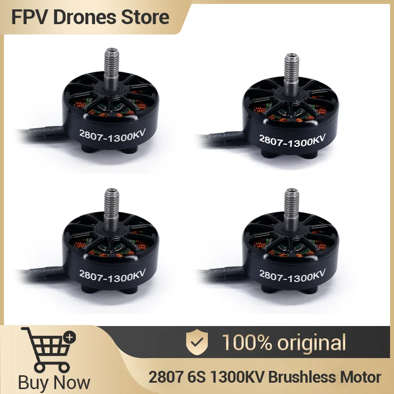 1/2/4pcs 2807 6S 1300KV Brushless Motor FPV Drone Freestyle 7inch Long Range Drone Model brushless motor