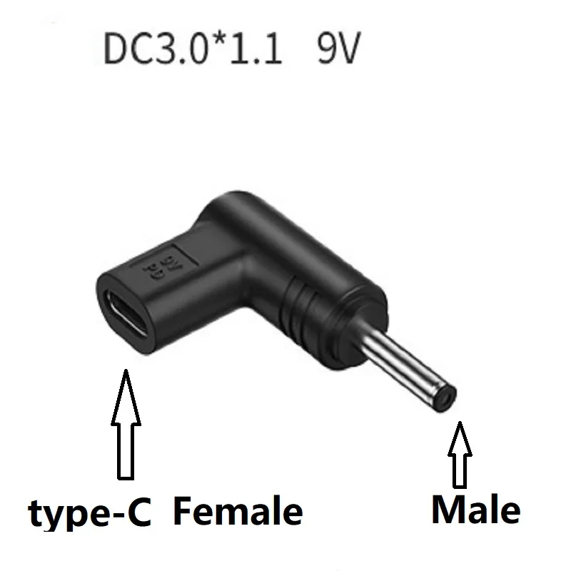 DC 5.5x2.1 5V 9V 12V USB C PD to DC Power Connector Universal Cable for USB RouterType C to DC Jack Plug  Adapter Converte head
