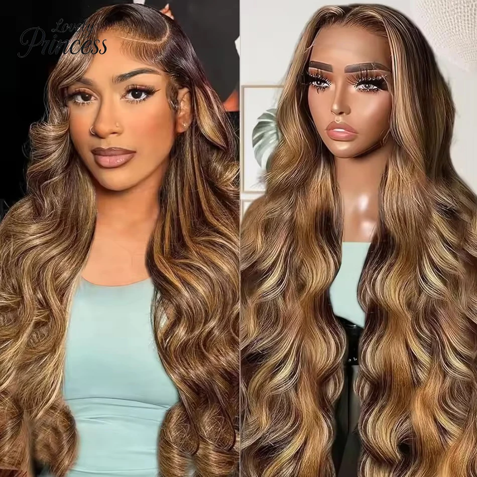 Body Wave P/427 Honey Blonde Highlight Wig Human Hair 13x4 13x6 Lace Front Human Hair Wigs Lace Frontal Wig For Black Women Wigs 1