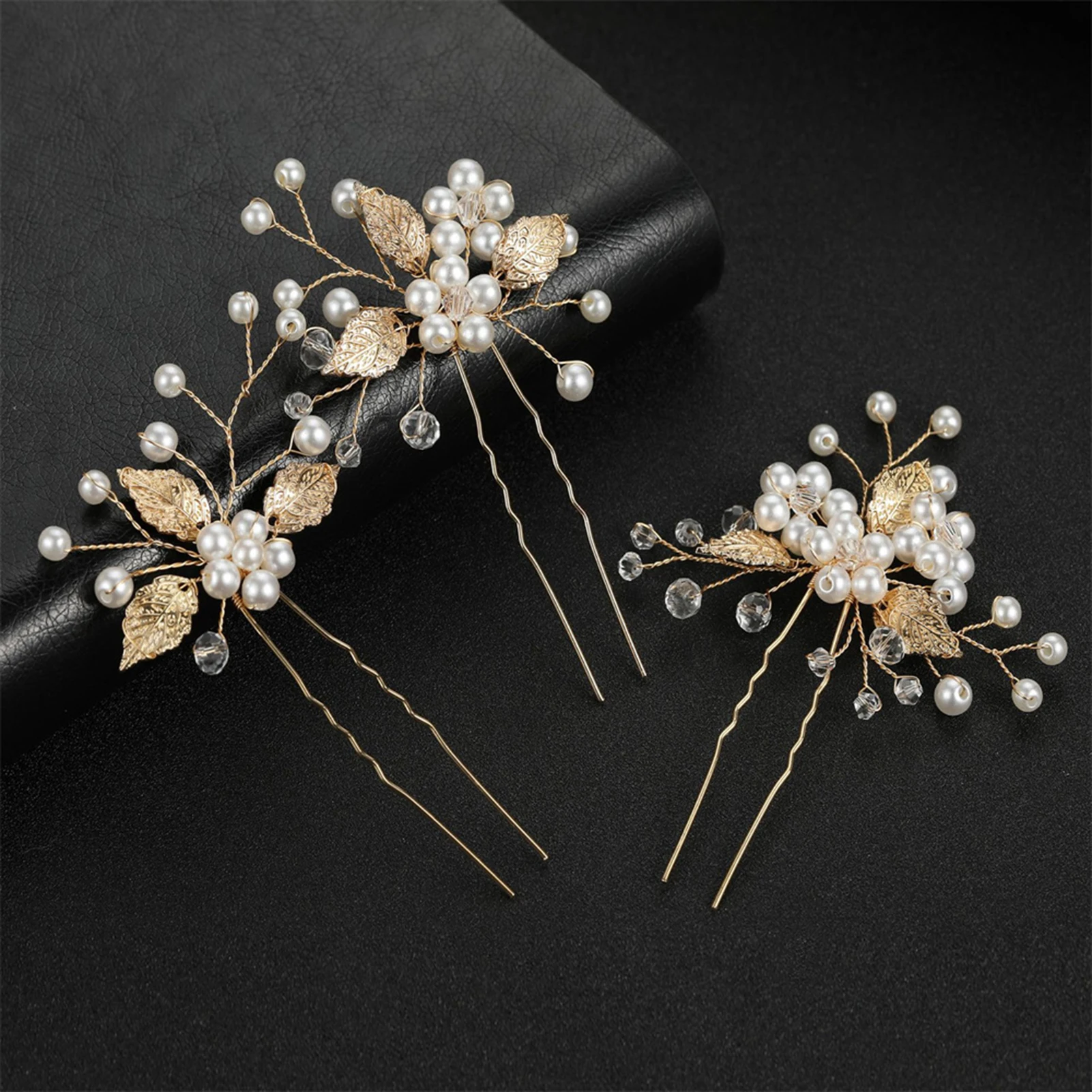 Pearl Flower Hairpin Bride Hair Comb Sets Wedding Hair 