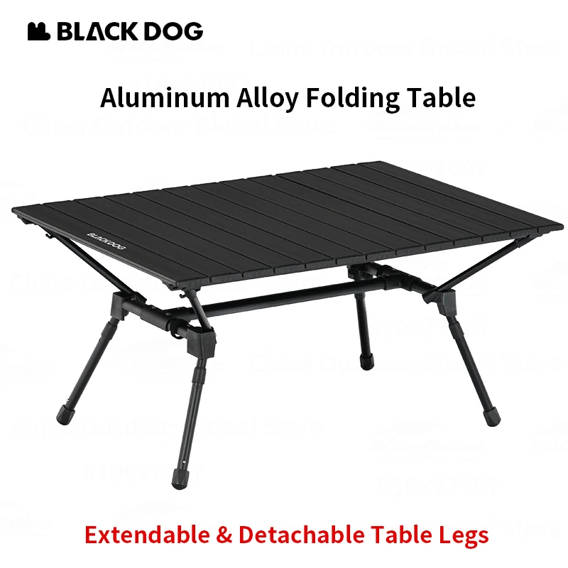 

Naturehike-BLACKDOG Ultralight Folding Table Portable Aluminium Alloy Table Board 40-55cm Adjustable Height Stretchable Picnic